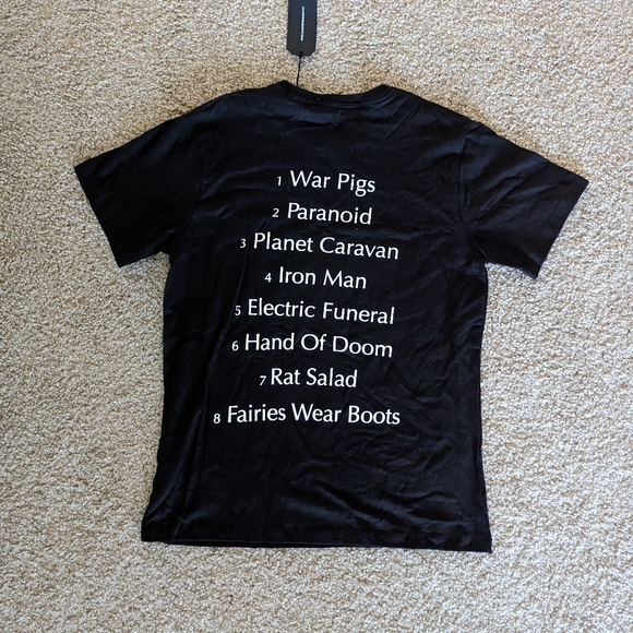 Raised by Wolves x Black Sabbath double sided graphic tee mens size Medium NWT - Picture 7 of 8